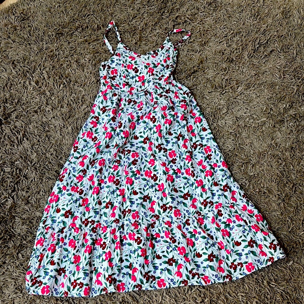 Old Navy Like New Pink and White Sleeveless Sundress